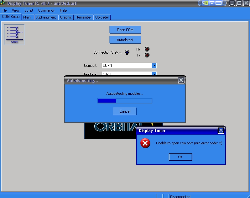 Uproject Error Message