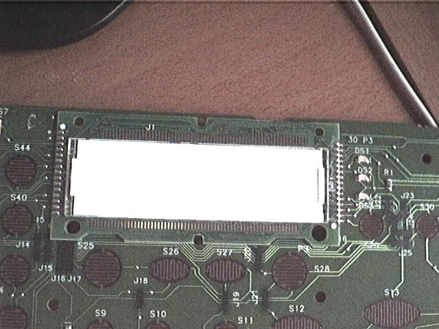 LCD panel looking front